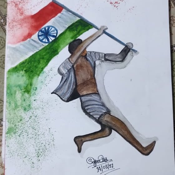 NssKanta's tweet photo. NSS volunteers are celebrating #AzadiKaAmritMahotsav and #HarGharTiranga by poster making, performing cultural events and flag distributing among local people. @_NSSIndia @_nssbu @rdnss_kolkata https://t.co/c6PdOWfp5o