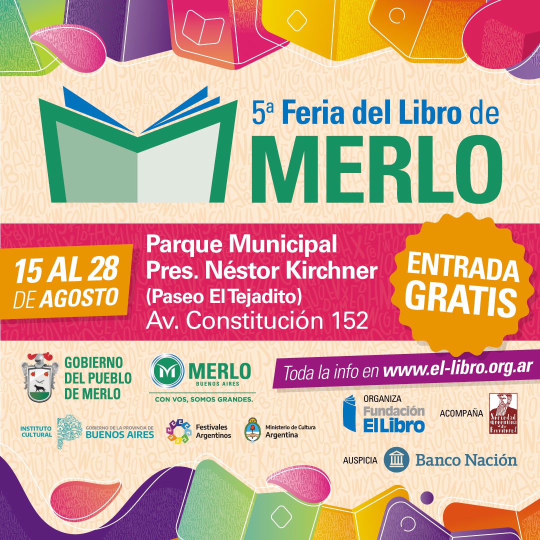 ferialibro_ba's tweet photo. 🥳 ¡Mañana vuelve la Feria del Libro de Merlo! 🥳 

📌 Te esperamos en "El Tejadito", Av. Constitución 152. 

> Organizá tu visita consultando el programa en nuestra web: https://t.co/NKjPZXCrWa

🎟️ ¡Con entrada libre y gratuita! 🎉 https://t.co/9GOsywly7E