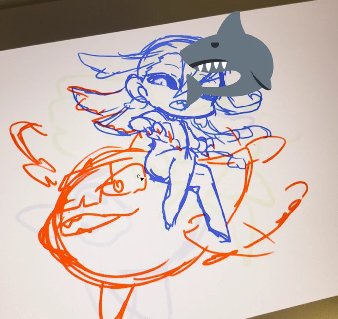 描いてる 