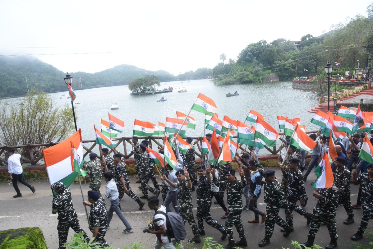 ISA_MountAbu's tweet photo. #HarGharTiranga 
Internal Security Academy celebrating #azadikaamritmahotsav2022 with full zeal &amp; enthusiasm.
@crpfindia 
@snljoon 
@gamababra https://t.co/RDPwaQIO4A
