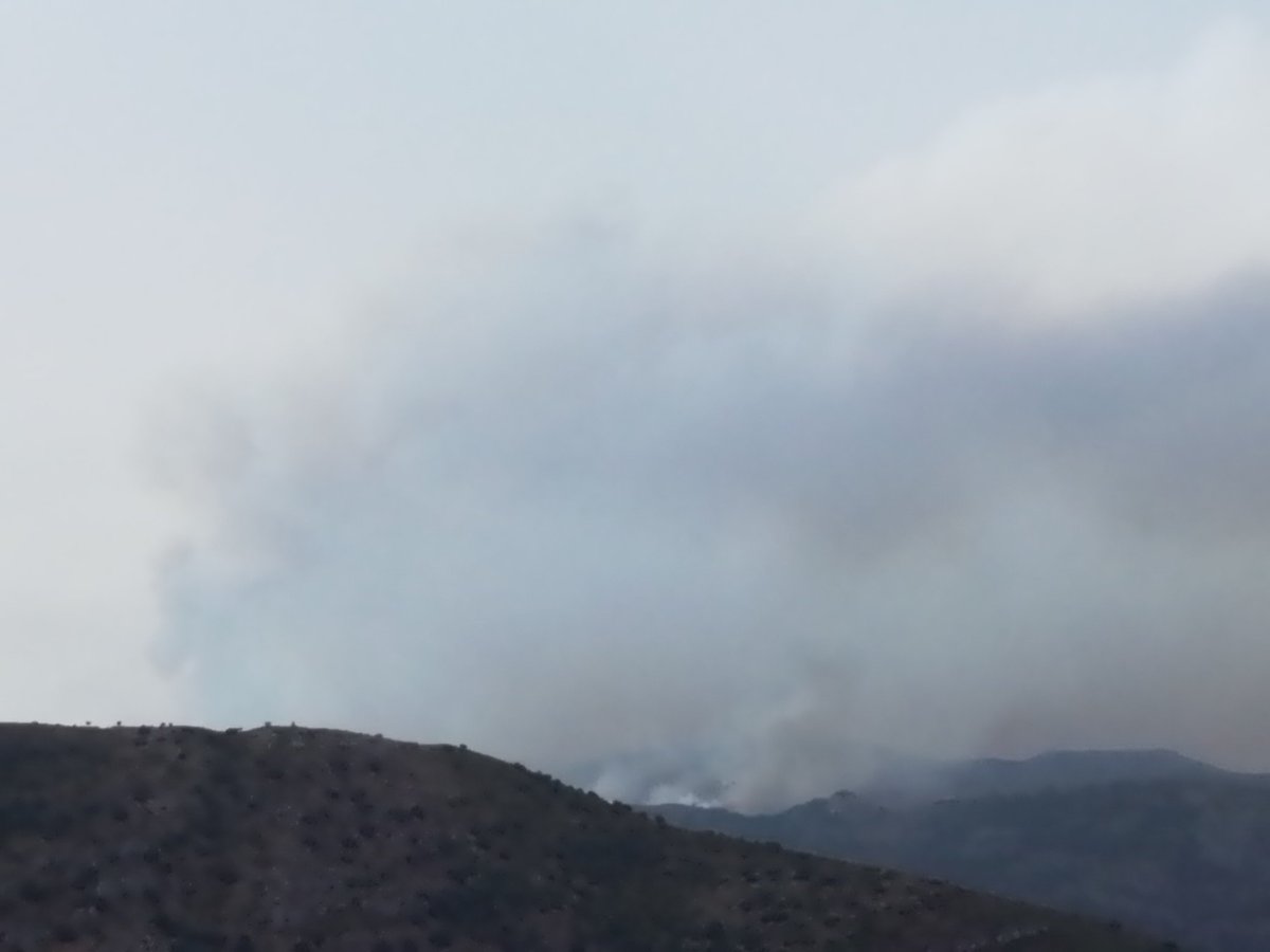 Asi se ve el #IFValldEbo desde Coll de Rates. Situación muy complicado. Mucha fuerza a todos !