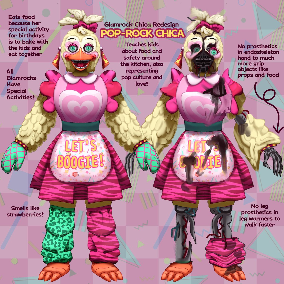 HushPuppyArt  SLOTS FULL on X: Nightmare Chica⁉️ #FNAF