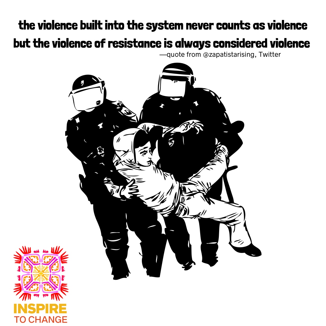InspireWithALAE's tweet photo. “The violence built into the system never counts as violence, but the violence of resistance is always considered violence.”
@zapatistarising, Twitter
Do you want to really change the world?
Come learn how at Inspire to Change.
https://t.co/JJw2CdORlL
#InspireToChange https://t.co/O4u0ZTheua