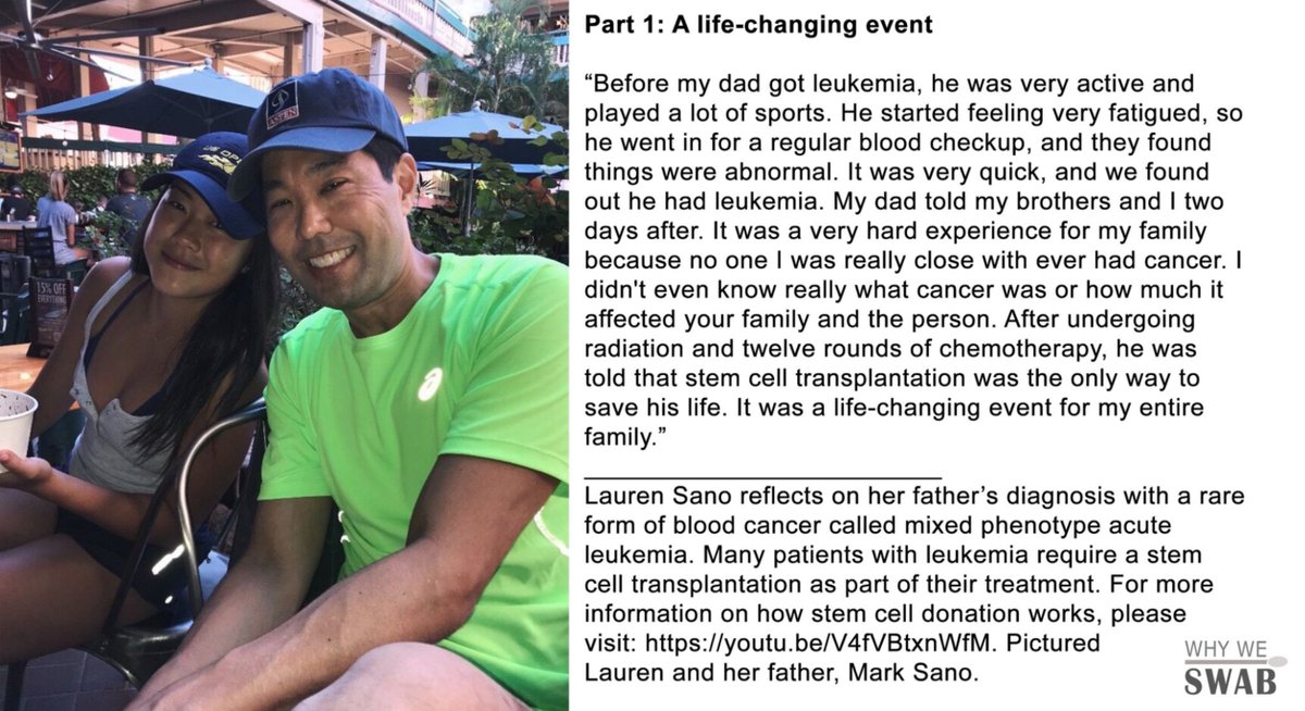 MunStemCellClub's tweet photo. Lauren's Story Part 1!

We are sharing Lauren’s story to raise awareness about the need for East Asian stem cell donors. Visit https://t.co/lp2NPNpVuK to learn more about how you can become a stem cell donor and help save a life!

#stemcellclub #StemCellDonation #savealife https://t.co/2EIVXhXZyP