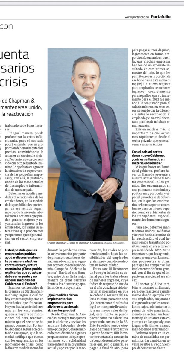 charleschapmanl's tweet photo. Súmate a #EmpresariosConEmpatía , sigamos demostrando el gran tejido empresarial de 🇨🇴, generando cohesión trabajadores/empleadores, por una país unido. Hay alternativas según las posibilidades y características de cada empleador https://t.co/KUE2cyCbsm