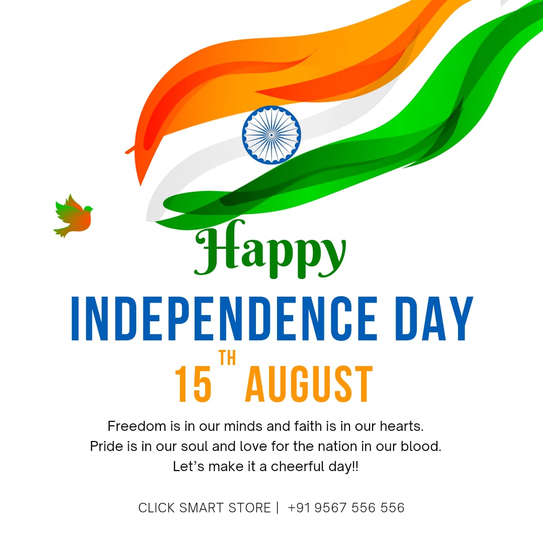 clicksmartstore's tweet photo. #happy #IndependenceDay #IndependenceDay2022 #IndependenceDayIndia #clicksmartstore #ramanattukara #Kerala #Kozhikode #Calicut https://t.co/qdlsa9WzKU