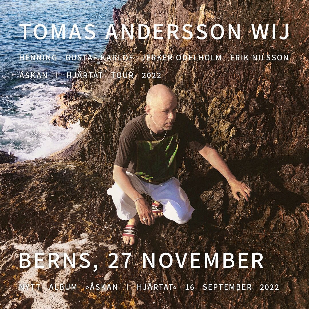 AnderssonWij's tweet photo. 16 sep släpps mitt nya album ’Åskan i hjärtat’, och i nov turnerar jag med ett nytt band. Nu öppnar ett förköp till finalspelningen på Berns i Sthlm. Kom och fira första advent med oss! https://t.co/On2igaiFNc https://t.co/4aB5HK2FvL