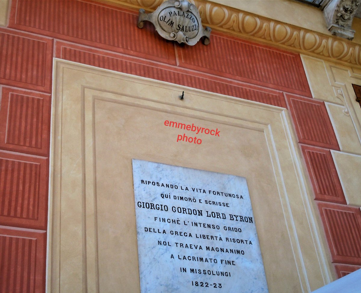 emmebyrock's tweet photo. Oggi in versione poetica; la targa dedicata a Lord #Byron che soggiorno' per lungo tempo a Villa #Saluzzo a #Genova #Albaro   Photo #emmebyrock https://t.co/RJ65hGpjZb