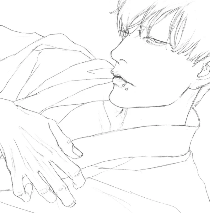ラフ途中🤔✍️ 
