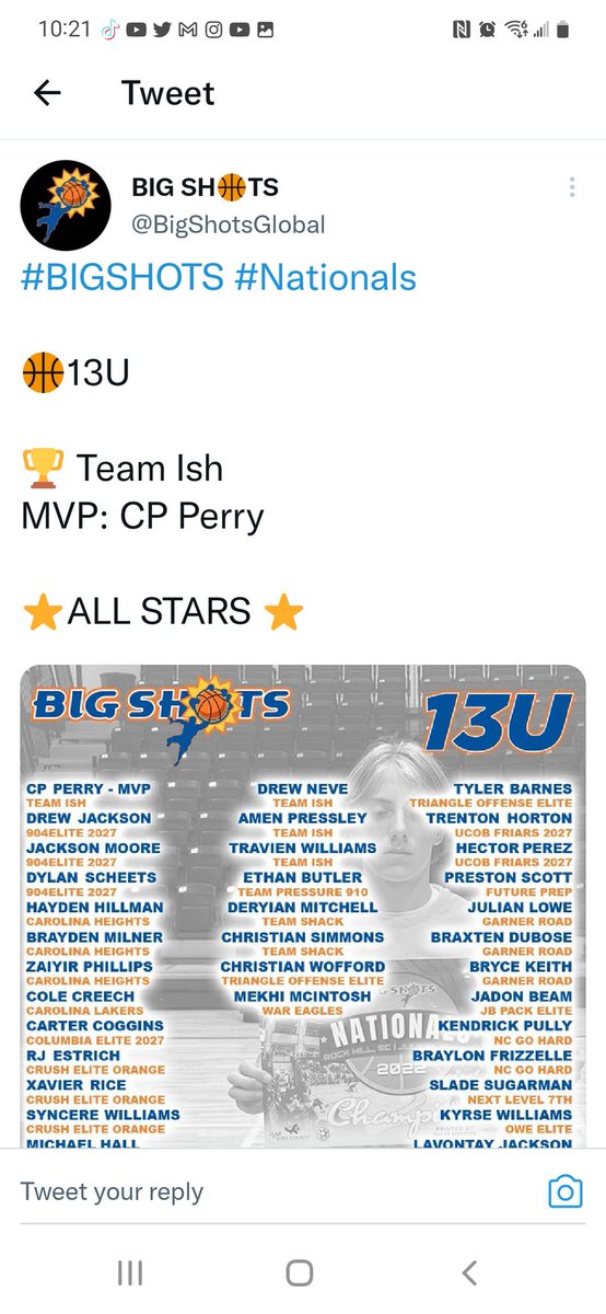 Jackson59012272's tweet photo. Really appreciate the recognition @BigShotsGlobal. Time to get to work. https://t.co/kX0I6z91O9