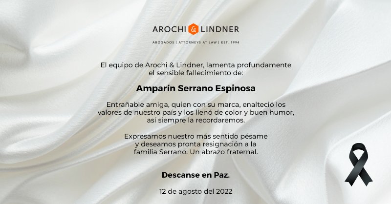 ArochiLindner's tweet photo. Descanse en paz, Amparín Serrano Espinosa. 🕊 https://t.co/7JiPZm0yAG