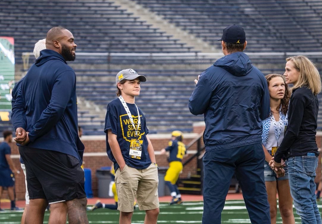 umichathlead's tweet photo. Team IMPACT 🤝 Noah 🤝 Michigan Football
Let’s gooooooo!!!
#LetsGoDo #BeTheIMPACT #GoBlue〽️ https://t.co/CU8UW75XCh
