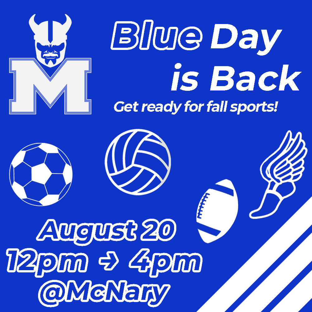 Hey all current Celts and upcoming Celts! Join us on August 20th at McNary for Blue Day!

#goCelts #BeBold #McNaryProud