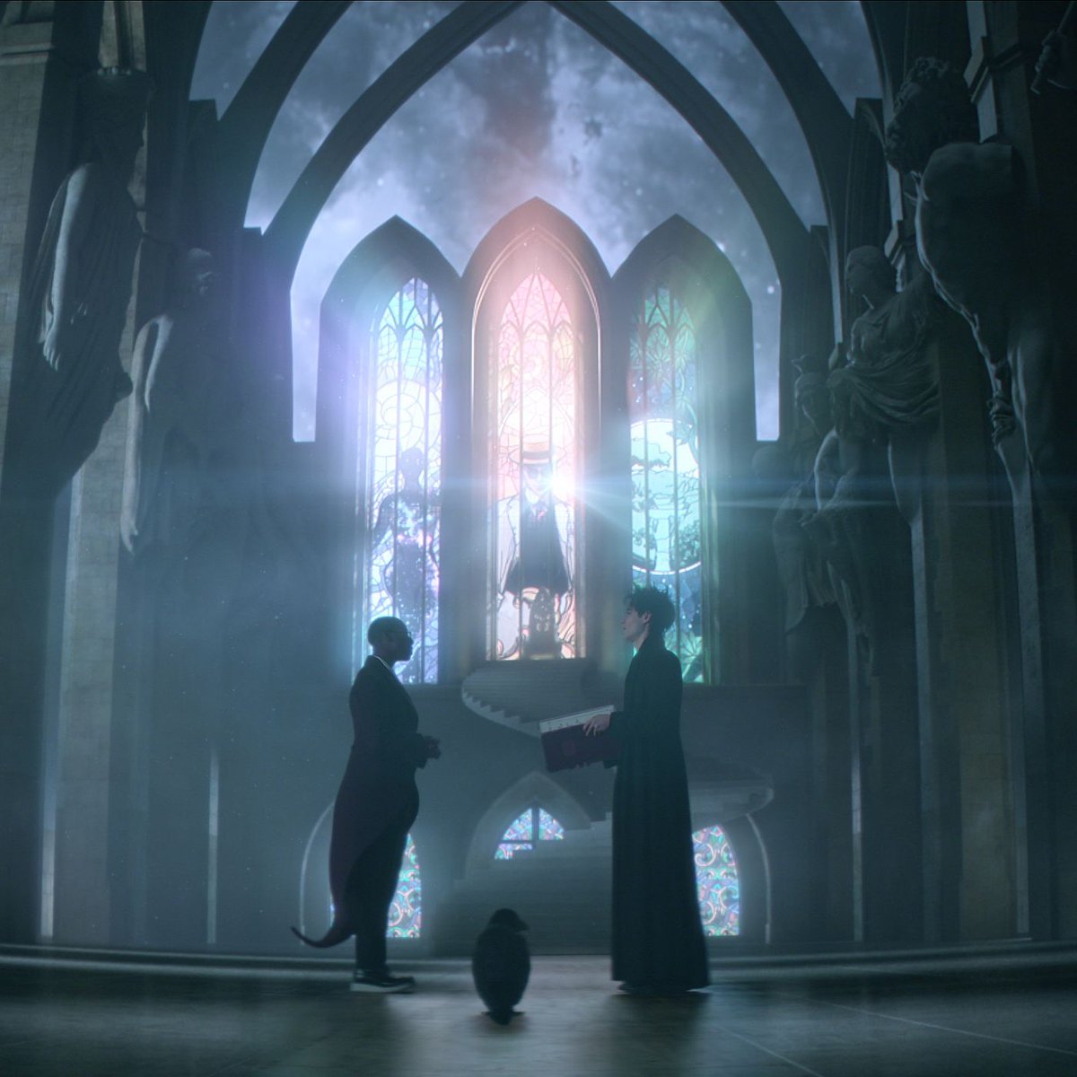 GRRMspeaking's tweet image. Hey there.   It's me again.   I am back in Santa Fe, and once more again seated at my computer... While out of town and in quarantine, I watched Neil Gaiman’s new show, THE SANDMAN. Guys, gals, don’t miss this. Read the rest of this post on my Not a Blog: georgerrmartin.com/notablog/2022/…