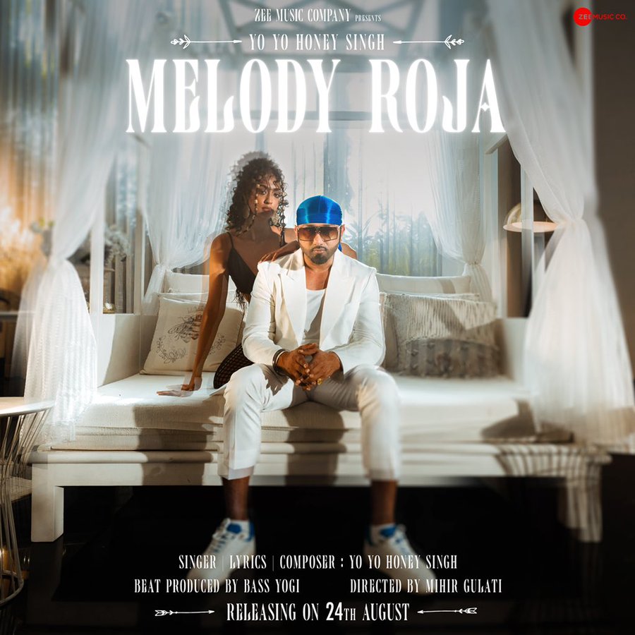 ZeeMusicCompany's tweet photo. Get set ready for #HoneySingh's new love song #MelodyRoja π₯° Song coming to rule in everyone's hearts on 24.08.2022.
Stay tuned!
@asliyoyo #yoyohoneysingh #MelodyRoja @mihirgulati @RdmMedia @RajdeepMayer @anuragbedi #RishChadhaa #BeardsEyeView https://t.co/D8vTpgqo2d