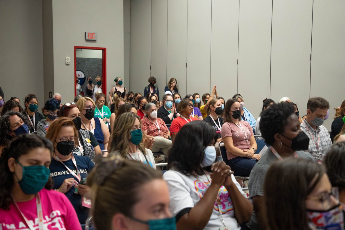 womensmarch's tweet photo. Our delegates are back at it today preparing to organize and learn the tools to succeed. We're covering everything from online organizing to uplifting indigenous perspectives and learning how to lobby for our rights. #WomensConvention2022

📸 cred:@veronicagcarde1 &amp; @KFreezyFresh https://t.co/hLNwcI9XHQ