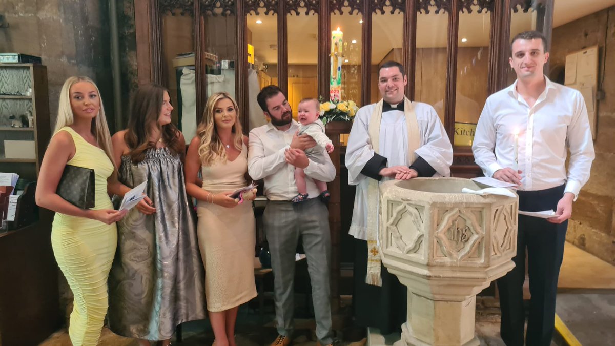 DandSChurch's tweet photo. What a weekend it's been and how wonderful to welcome so many of our community. Yesterday we baptised George Reuben and Walter Patrick, and this afternoon Rikki and Kirsty were married in All Saints'. It's been a joy to share the weekend with you all. @LeedsCofE @churchofengland https://t.co/LWphSDw6Na