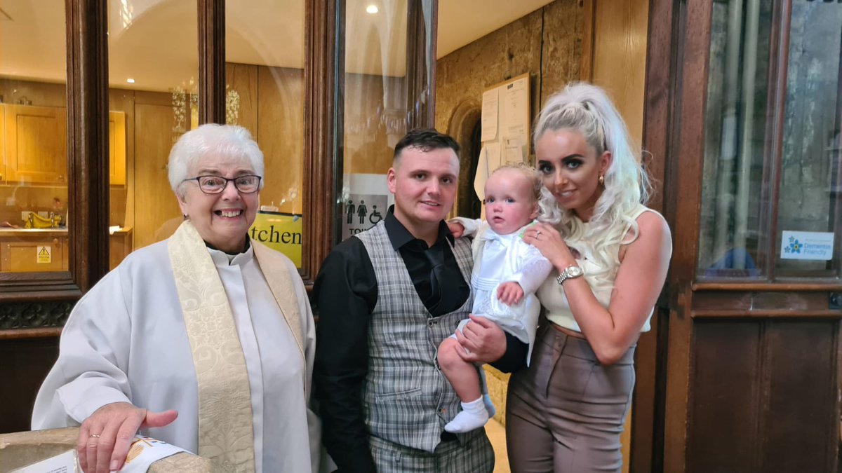 DandSChurch's tweet photo. What a weekend it's been and how wonderful to welcome so many of our community. Yesterday we baptised George Reuben and Walter Patrick, and this afternoon Rikki and Kirsty were married in All Saints'. It's been a joy to share the weekend with you all. @LeedsCofE @churchofengland https://t.co/LWphSDw6Na