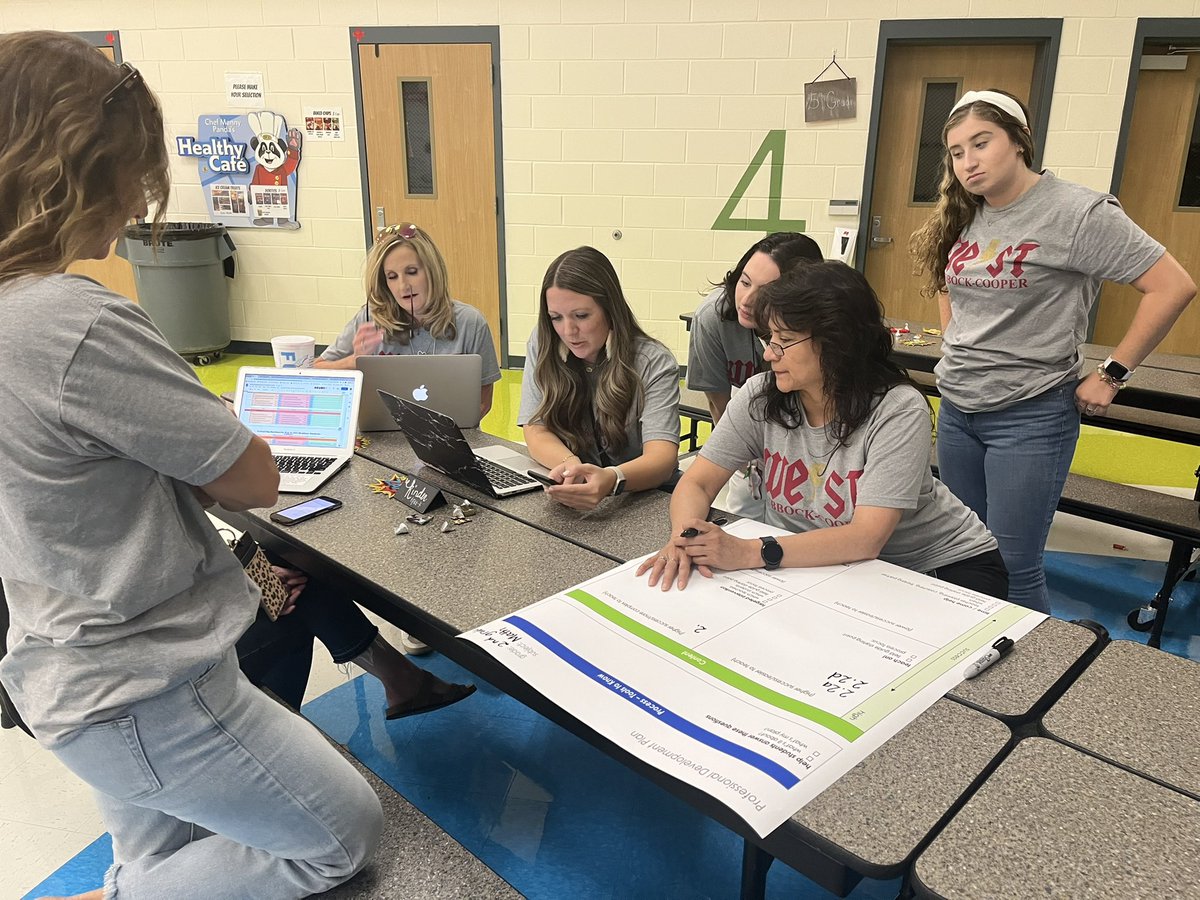 sasha4bennett's tweet photo. Our Westies are getting a jump start on planning for their students comparing vertical trends and pairing it with Lead4ward’s professional development organizer @lead4ward @teach4ward #lead4ward https://t.co/tVn5dQ0uI7
