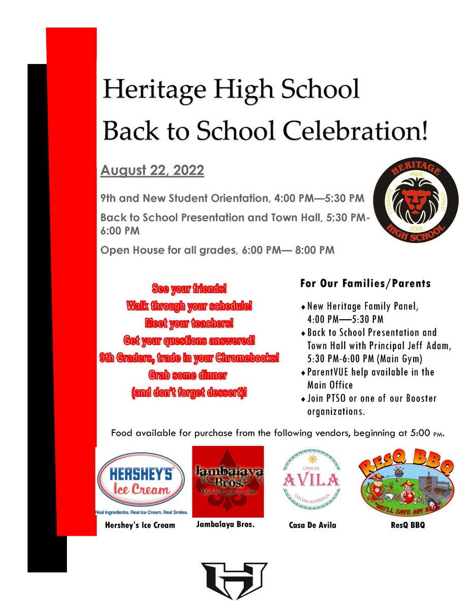RoarPride's tweet photo. @roarpride, get ready for the Back to School Celebration on Monday, August 22nd!  New Student Orientation from 4-5:30 and Open House for all grade levels from 6-8! See you there! #wearethepride https://t.co/G7Bht8aBZr