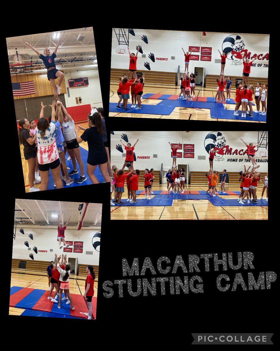 mac_pe's tweet photo. Cheer/Poms Summer Camp was a success! We also had Hersey &amp; Wheeling Cheer/ Pom teams representing! Many volunteered their time and were instrumental in the growth and success with the campers! @D23MacArthur #MAChasPRIDE #PROUD2BD23 https://t.co/flhfhPdund