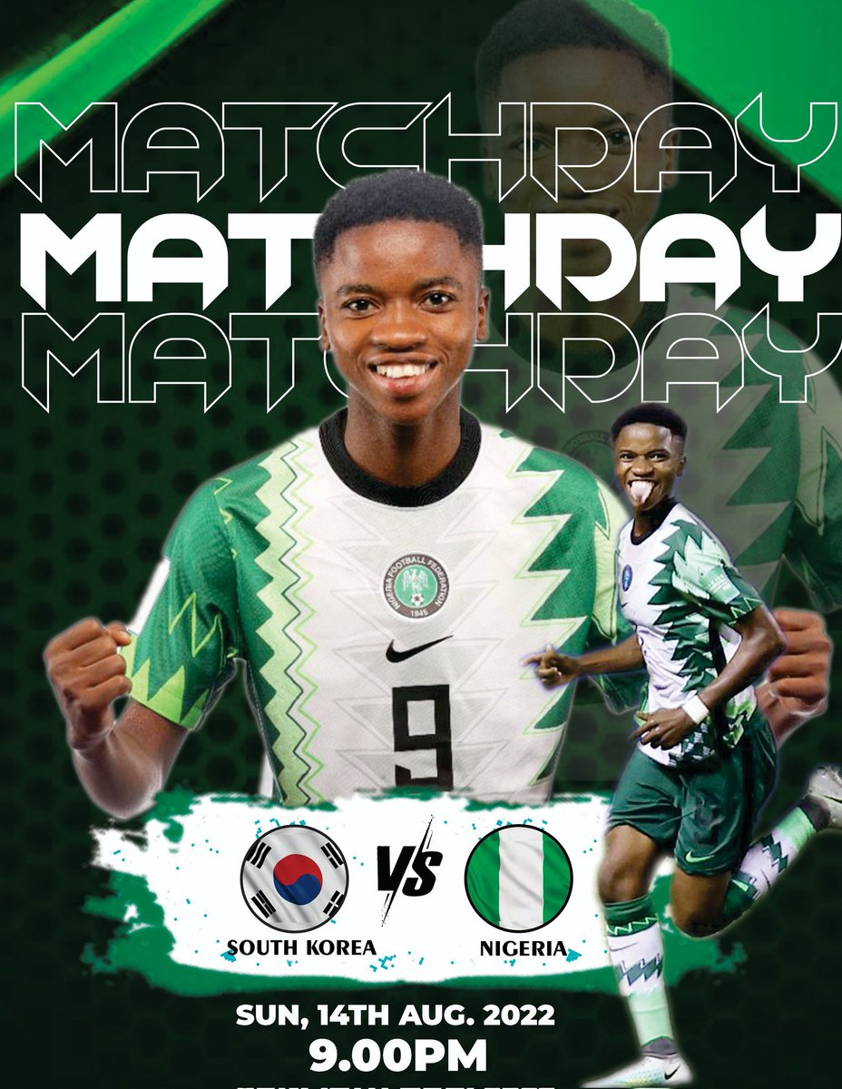 AdemolaVictorTv's tweet photo. FIFA Under 20 Women World Cup
Nigeria U20 vs South Korea U20
Time: 9pm Nigerian Time
Venue: Estadio Alejandro Morera Soto, Costa Rica
Wishing the Falconets the best today.
#SoarFalconets #U20WYNT #CostaRica2022 #TeamNigeria #U20WWC #KORNGA #NGAKOR https://t.co/ThsnVomPtn