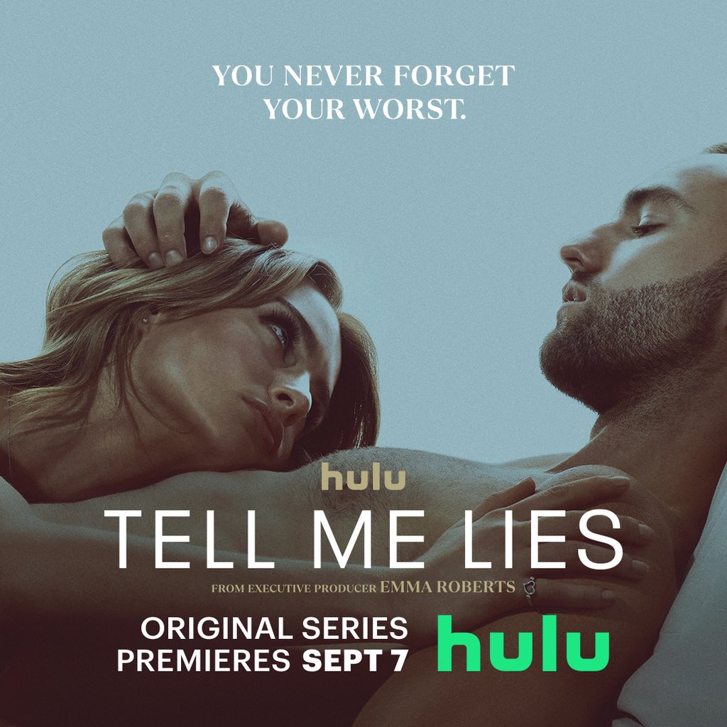 Rebelle_Media's tweet photo. The best-selling novel @tellmelieshulu comes to life on @hulu September 7th! Mark your calendars for its premiere and get ready for the ups, downs, and downright obsessions of
#tellmelies #hulu #premier #tvpremier #huluseries #gracevanpatten #jacksonwhite https://t.co/o34YXmH6tg