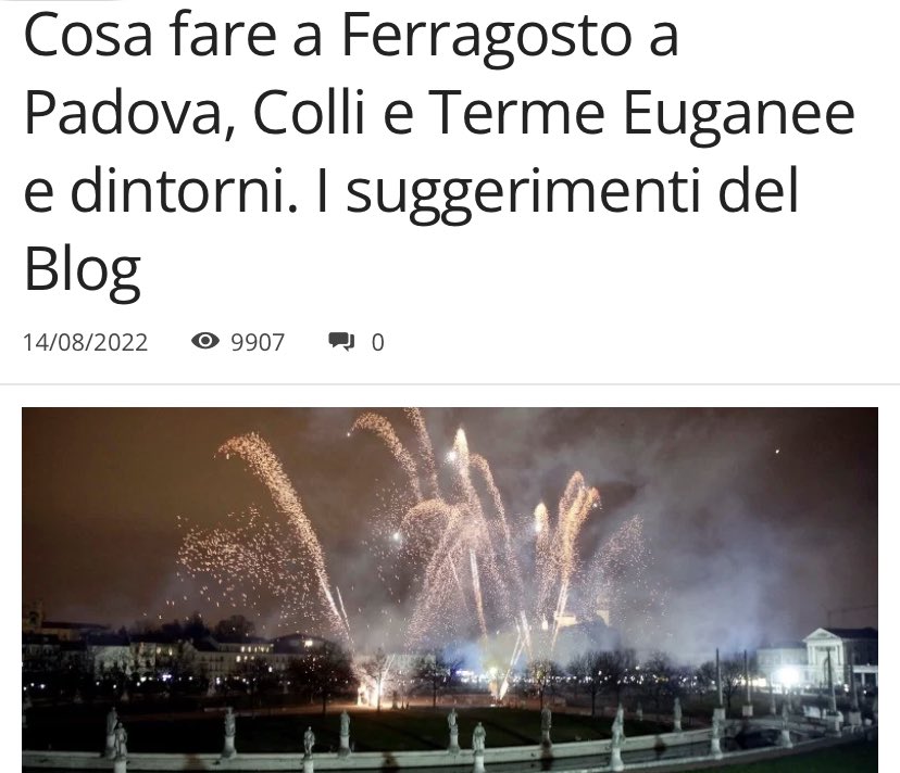 BlogDiPadova's tweet photo. Cosa fare a #Ferragosto a #Padova? Qui alcune iniziative e proposte, inclusa apertura dei musei e la grande festa di Prato della Valle! Leggi qui: https://t.co/yI3xiJGxgp https://t.co/BsG37z0AlE