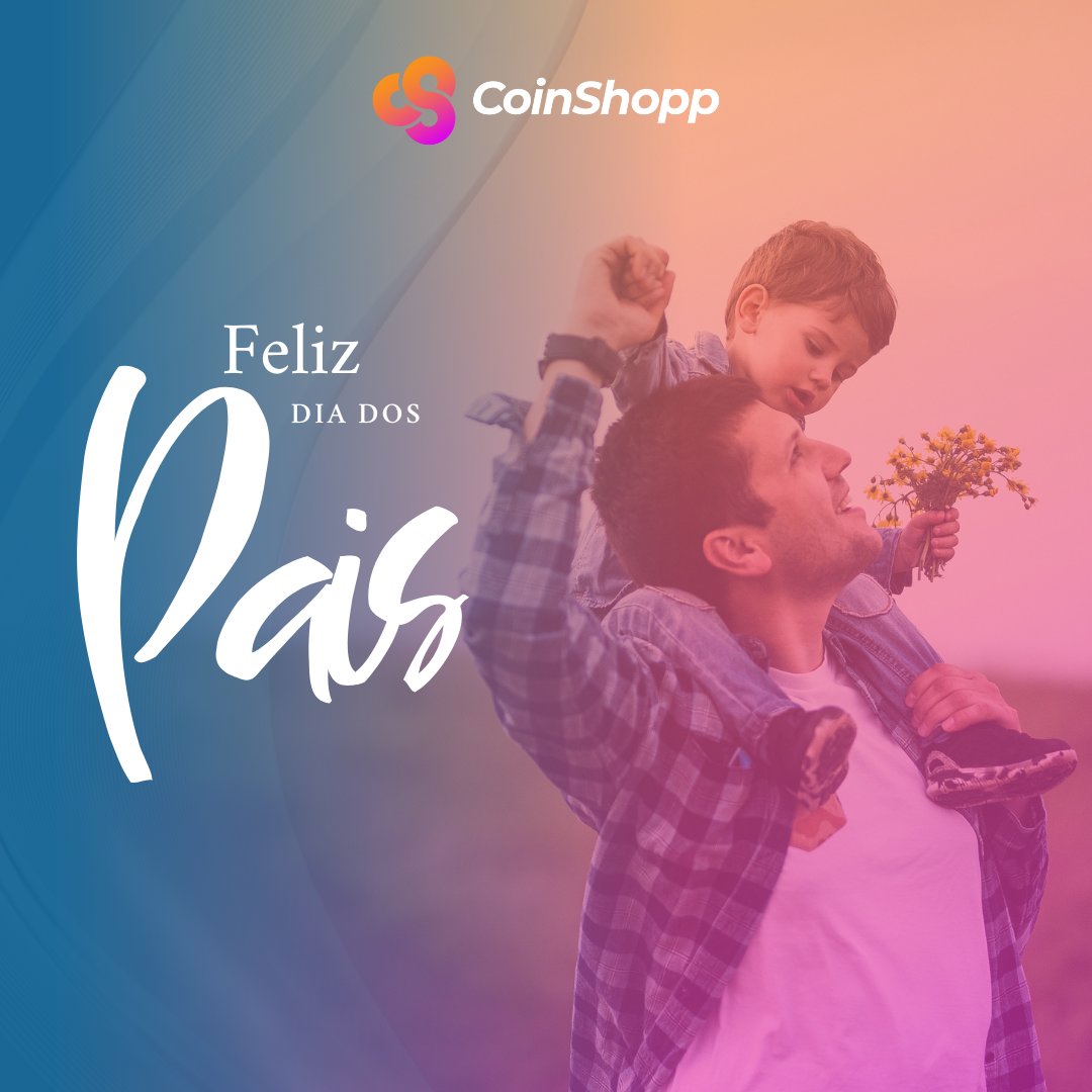 coinshoppio's tweet photo. A equipe CoinShopp deseja a todos os pais um Feliz Dia dos Pais!
#coinshopp #cshop #diadospais #ecommerce #marketplace #crypto https://t.co/Cbm6C7eu01