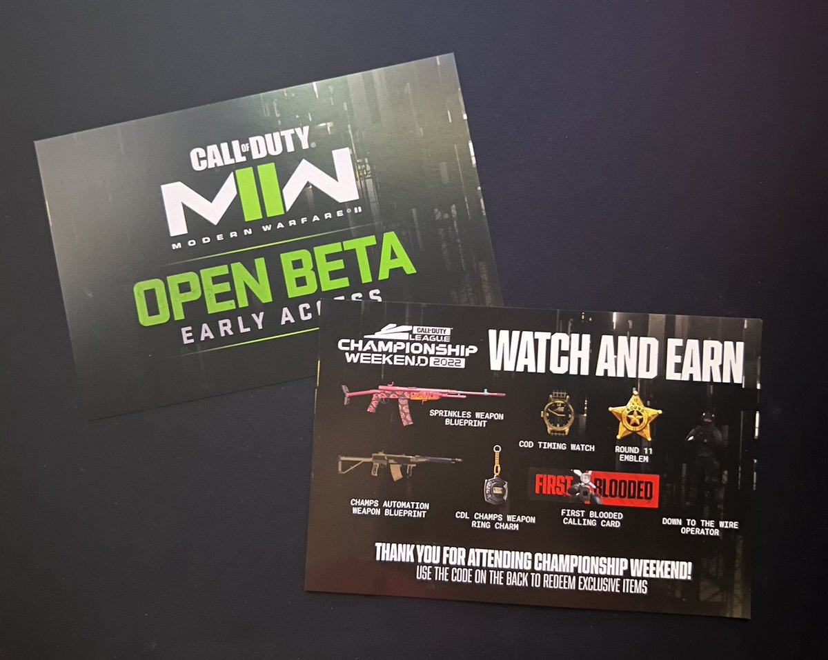 To CELEBRATE #OpTicDay2022 I’m giving away another #MW2 Beta code and a CoD Champs Warzone pack! 🎉

Just Like + RT this tweet and make sure you’re Following ✅ winners picked 8/18 #GreenWall