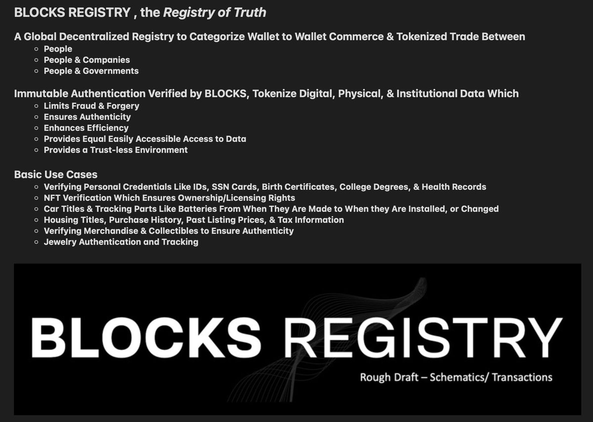 What is the $BLOCKS Registry? 
Here’s a Little Cheat-Cheat for ya, Along with a More in Depth Article 🤩 #VerifiedbyBLOCKS $HMBL