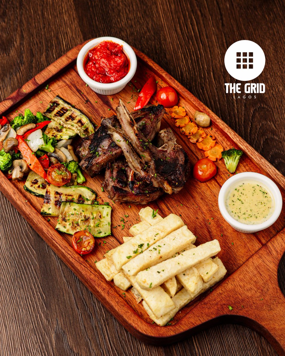 TheGridLagos's tweet photo. ʜᴇʟʟᴏ ᴡᴇᴇᴋᴇɴᴅ!
ʜᴀᴠᴇ ʏᴏᴜ ᴛᴀꜱᴛᴇᴅ ᴏᴜʀ ʟᴀᴍʙ ᴄʜᴏᴘ ʙᴇꜰᴏʀᴇ ɪꜰ ɴᴏᴛ ʏᴏᴜ ꜱʜᴏᴜʟᴅ ᴍᴀᴋᴇ ꜱᴜʀᴇ ʏᴏᴜ ʜᴇᴀᴅ ʀɪɢʜᴛ ᴛᴏ @ᴛʜᴇɢʀɪᴅʟᴀɢᴏꜱ ꜰᴏʀ ꜱᴏᴍᴇ ᴅᴇʟɪᴄɪᴏᴜꜱ ᴍᴇᴀʟ.
#thegridlagos #cheerstotheweekend #lambchops #thegridexperience https://t.co/Nf386BdYjs