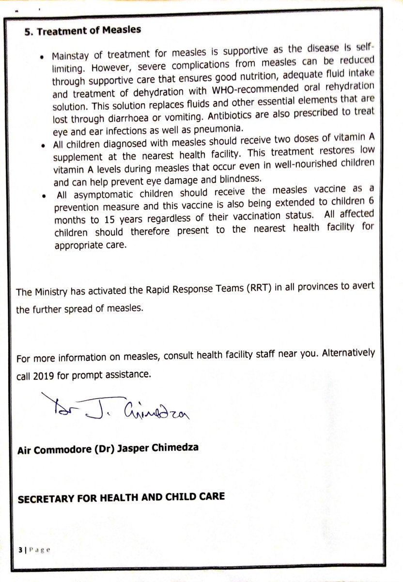ZadhrDoctors's tweet photo. Govt warns of measles outbreak in Zim

@drnmatara @brightonchiz @MoHCCZim @SeniorDoctors @ZHDAofficial @DoctorsWomen @ZPNU_official @UrbanNurses @ZimbabweNurses @NewsDayZimbabwe @DailyNewsZim @NewZimbabweCom @NewsHawksLive @zimlive @citezw @garietunhira https://t.co/lh78SKJjJ3