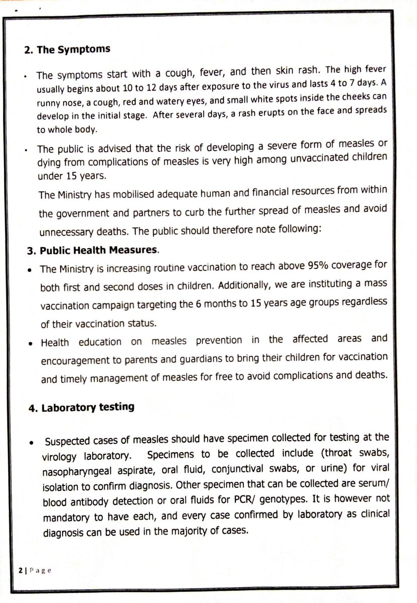 ZadhrDoctors's tweet photo. Govt warns of measles outbreak in Zim

@drnmatara @brightonchiz @MoHCCZim @SeniorDoctors @ZHDAofficial @DoctorsWomen @ZPNU_official @UrbanNurses @ZimbabweNurses @NewsDayZimbabwe @DailyNewsZim @NewZimbabweCom @NewsHawksLive @zimlive @citezw @garietunhira https://t.co/lh78SKJjJ3