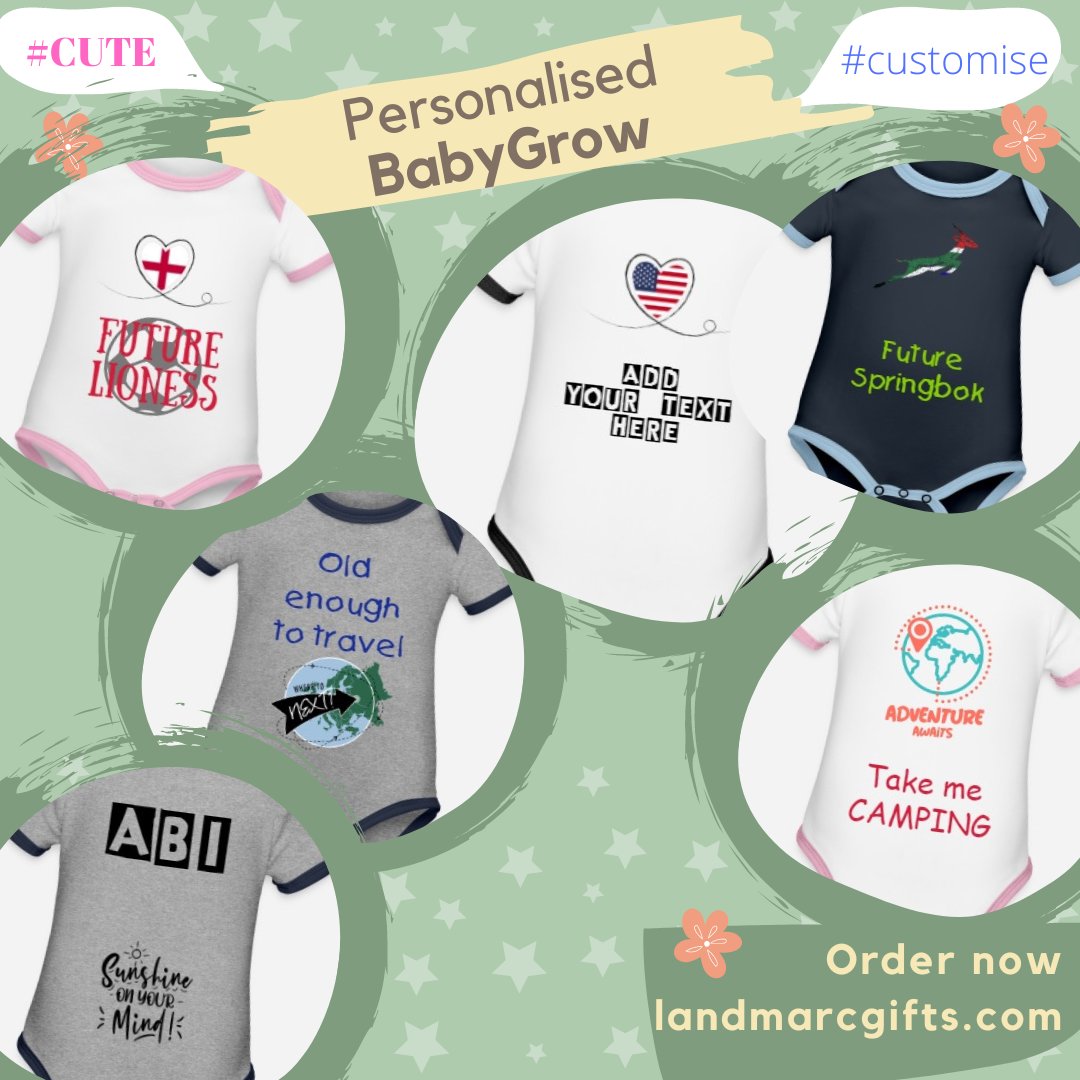 LandmarcG's tweet photo. Personalise a babygrow to make the perfect gift! #babygrow #personalisedgifts #customgifts https://t.co/JsjC162MzK