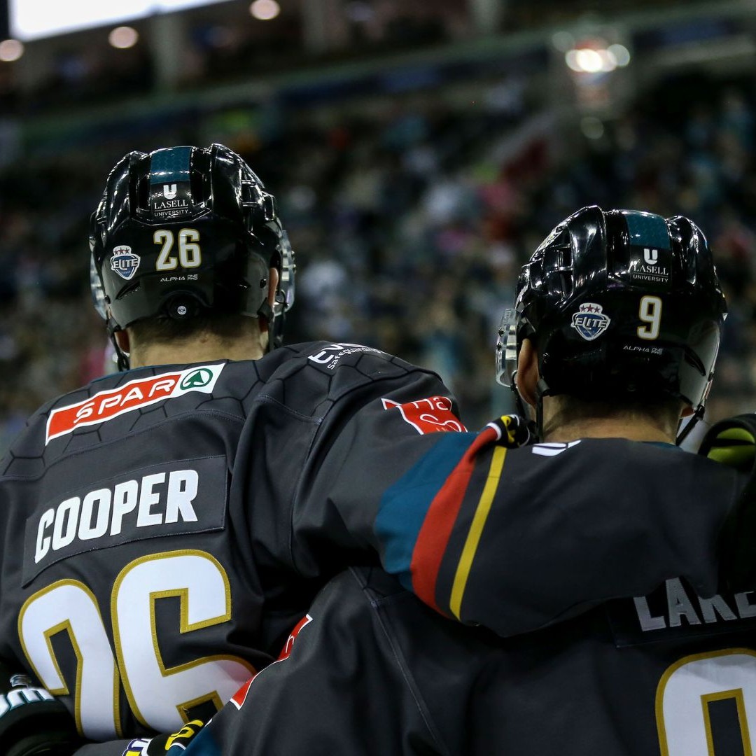 🎉 ENTER TO WIN 🎉

We've got 30 pairs of tickets to give away for our first HOME game of the season, this Saturday 20  v <a href="/cardiffdevils/">Cardiff Devils</a>! 🔥

To enter, and in honour of this bromance-filled snap of our Coops and Lake -  MENTION your bestie, or who you'd bring! 👇

T&amp;Cs apply.