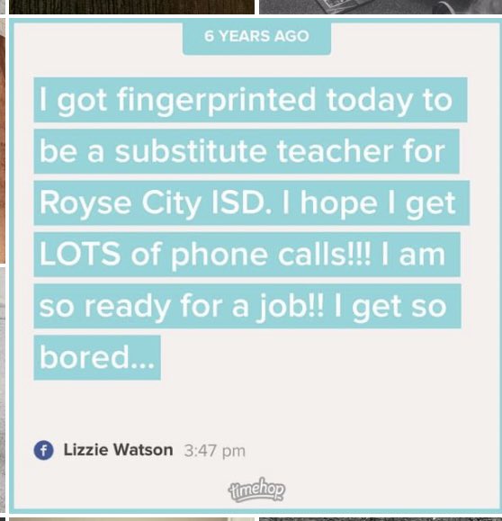 When I started subbing for RCISD #flashbackrchs