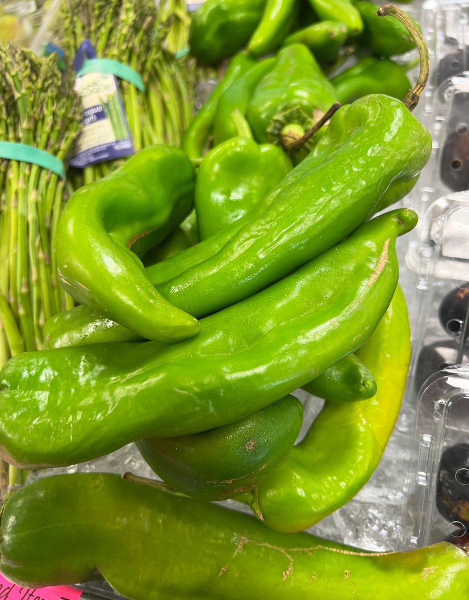 Cha-cha in today for Hatch chilies! Perfect smoked, stuffed, sautéed, or grilled.