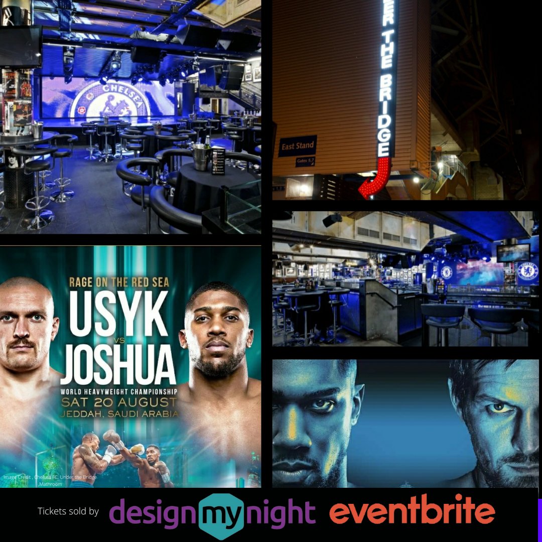 Watch Usyk vs Joshua 2 live at Chelsea this Saturday 🥊⚽️💥💥💥💥💥

designmynight.com//london/clubs/…

#CHETOT
