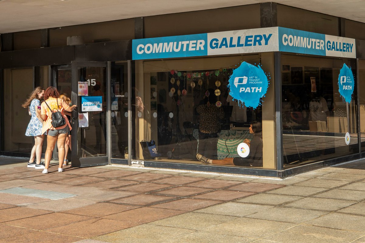 JerseyCity's tweet photo. The group show “Pause Listen Love” is on display at the Commuter Gallery at 15 PATH Plaza in Journal Square through the end of the month.  Gallery Hours are: Sundays 4-7, Tuesdays 5-9, Thursdays 5-9 and Fridays 4-8.  @JCArtCulture #jcmap @PANYNJ https://t.co/3s7gkDOVgE