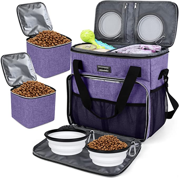 KillerSole's tweet photo. BAGLHER Dog Travel Bag, Pet Travel Bag（All Pet Travel Supplies）, with 2 Pet Food Containers and 2 Collapsible Silicone Bowls; Essential Kits for Pet Travel Purple🥰🐶
To get the product, Follow the link below:
https://t.co/lILkHesWV1
#petsupplies #pets #dogsofinstagram #dogs https://t.co/x1P2aCTQr5