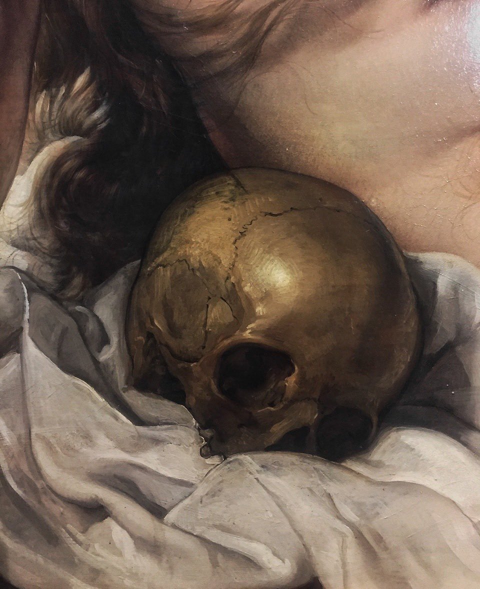 Mary Magdalene as a hermit (Details), 1833 - Francesco Hayez