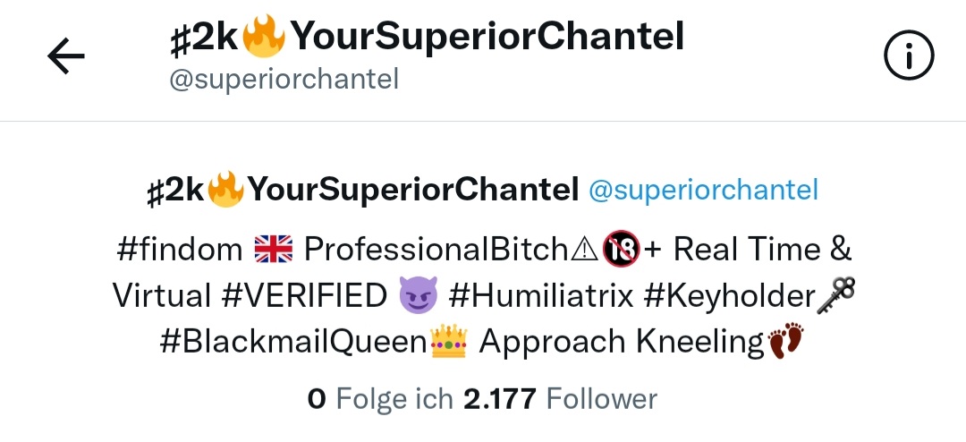 FakeInfo6's tweet photo. #fakedome #findom
@superiorchantel is fake / not serious. Be careful!
Tries with different pictures, ask to make sessions and disappear (block) after payments.
@finsubhunter @FFakesub @help_findom https://t.co/DFngwYxCiD