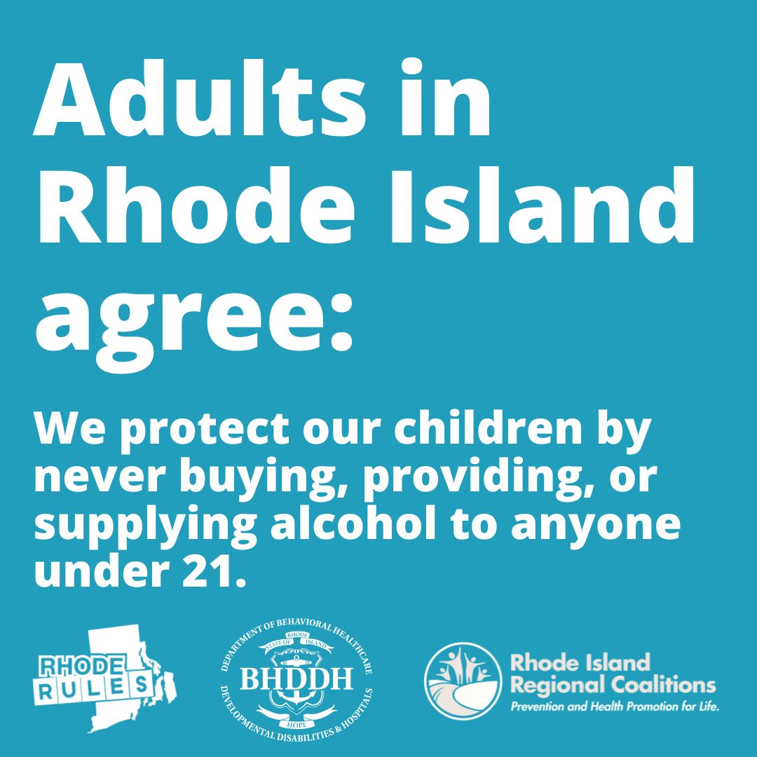 SocialHostRI's tweet photo. Drinking alcohol underage can lower inhibitions and increase the chances that youth will engage in risky behavior. Adults in Rhode Island agree: we never provide alcohol to anyone under 21. #SocialHostRI https://t.co/DAQtbYW0tc