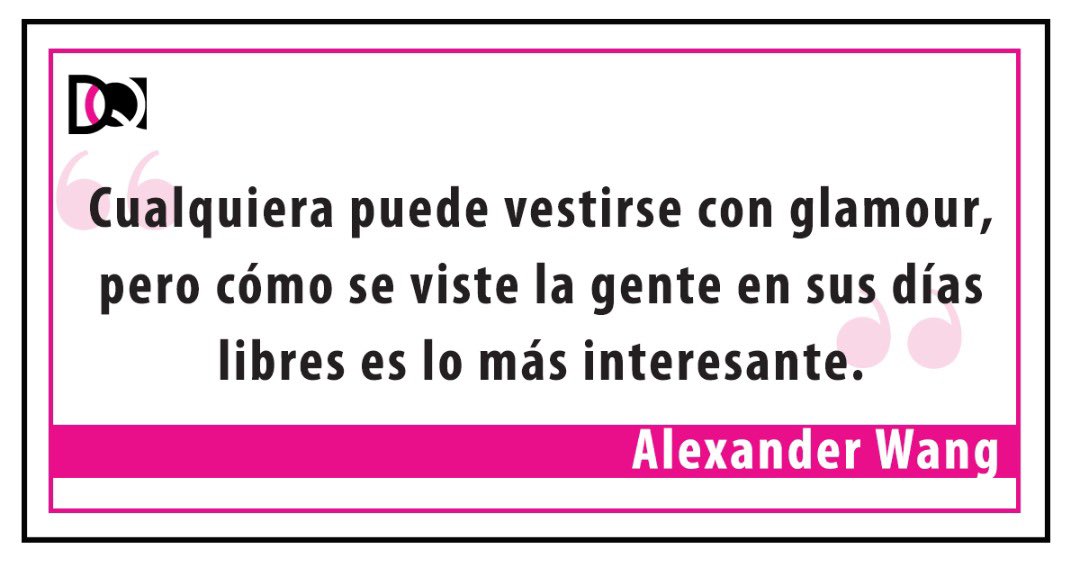 soydiquintero's tweet photo. Feliz domingo ✨
#frasesconestilo #soydiquintero #alexanderwang https://t.co/nYvKEWClFa