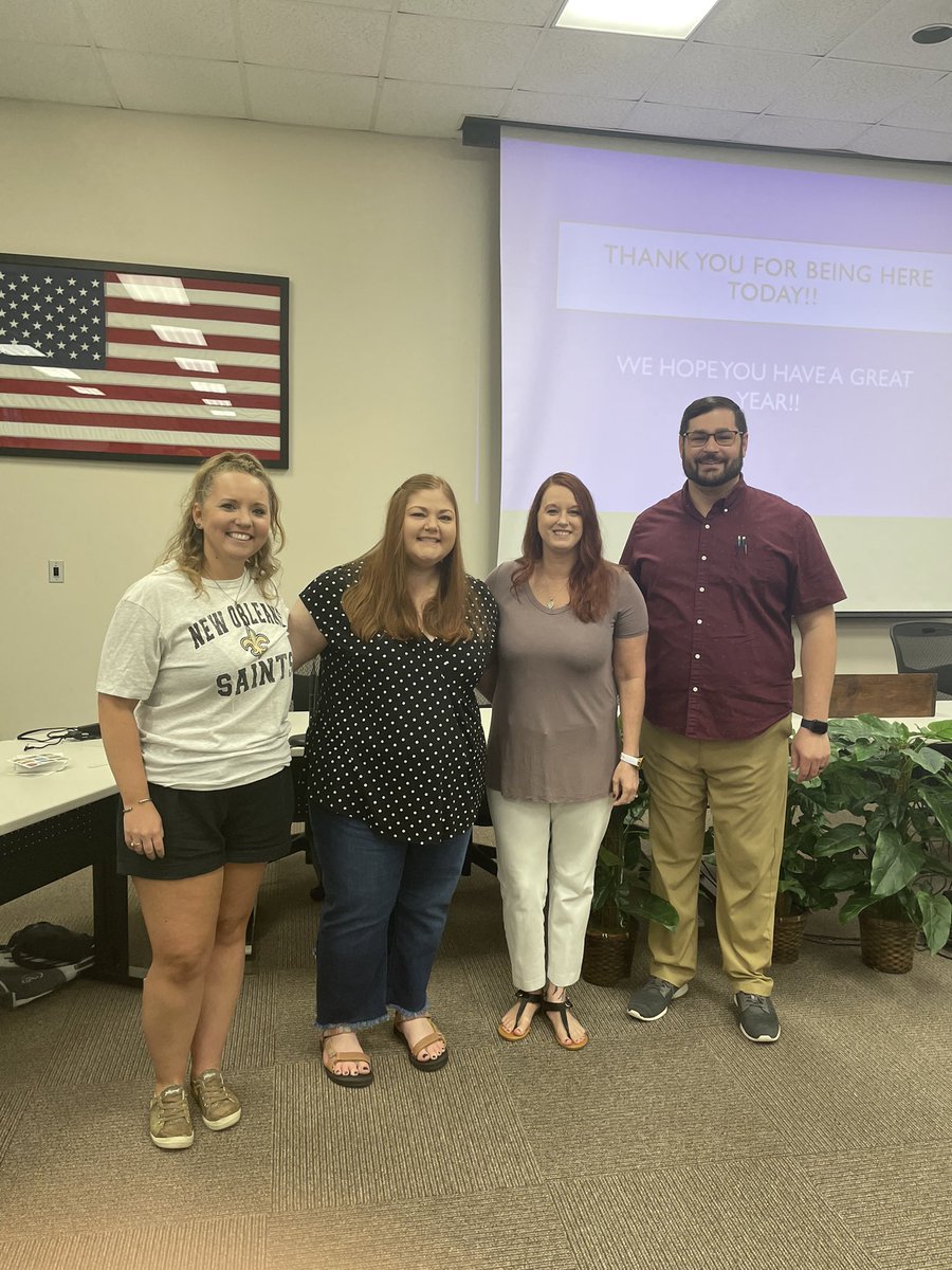 MSMusicEdu's tweet photo. JH Division Officers at the MHSAA meeting on Saturday. Pictured L to R - Jamie Moore, JH Honor Choir Chair; Ginger Partain, VP; Lynn Holliman, Secretary; Andy Beasley, Past-President https://t.co/PI0RT17hzC