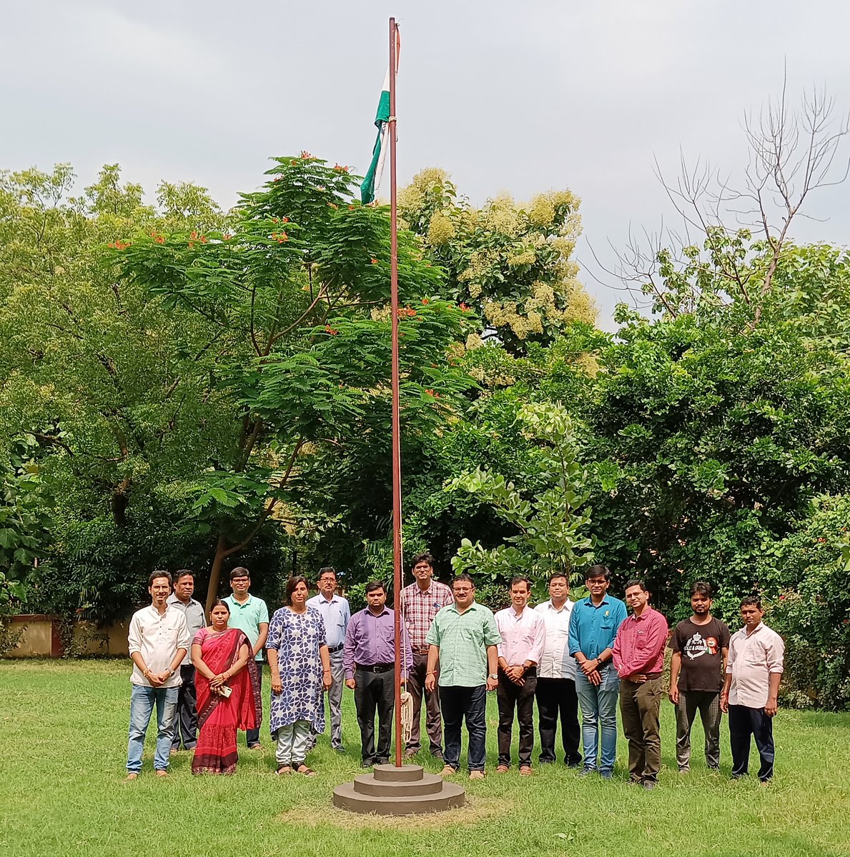 IITBHU_Varanasi's tweet photo. Celebrating 75 glorious years of India's #independence. 
#harghartiranga 
#HarGharTirangaCampaign https://t.co/9i6PztBN6T