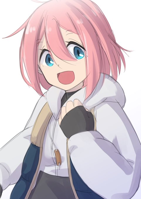 寝る前カキカキ(ΦωΦ)ミモザなショートなでしこなんか幼くなっちまったぞ#ゆるキャン△ 