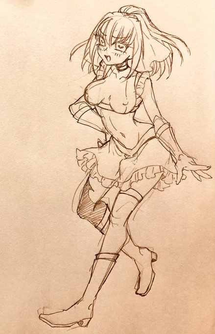 PC使えないので新刊のためのルストちゃんの全身 