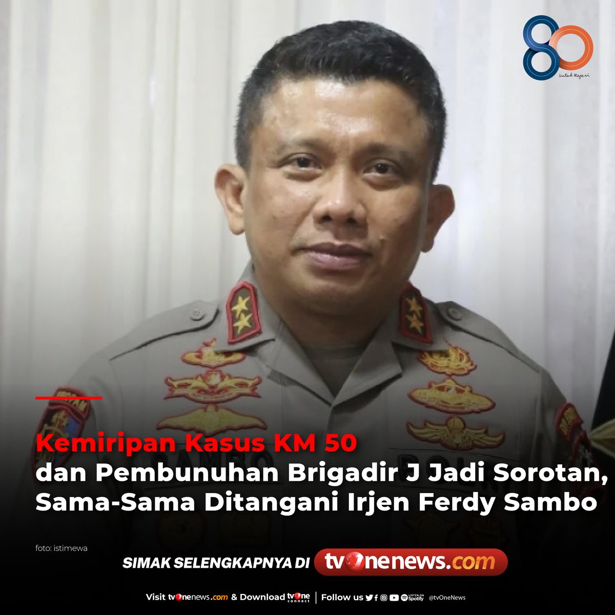Kasus KM 50 kembali menjadi sorotan di tengah ramainya kasus pembunuhan Brigadir J karena dinilai memiliki kemiripan.

Simak berita selengkapnya di bit.ly/3bSoTwF
#NewsOne #CariBeritaditvOne #ferdysambo #km50